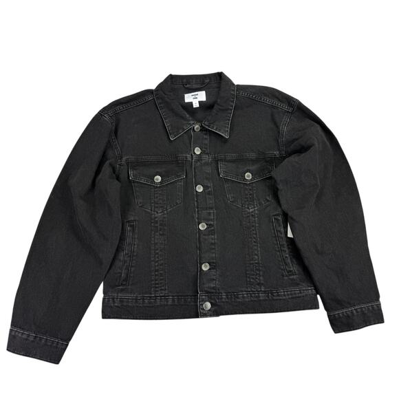 Mode of One Mens Regular Fit Denim Trucker Jacket Black M - Picture 2 of 6